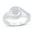 Diamond Ring 1/6 ct tw Round-cut Sterling Silver