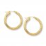 Hoop Earrings 14K Yellow Gold 35mm