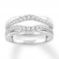 Diamond Enhancer Ring 1/2 ct tw Round-cut 14K White Gold