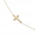 Cross Bracelet 14K Yellow Gold