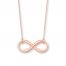 Infinity Necklace 14K Rose Gold