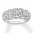 Diamond Ring 3/4 ct tw Round-cut 10K White Gold