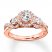 Diamond Engagement Ring 7/8 ct tw Round-cut 14K Rose Gold