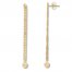 Curb Chain Drop Earrings 14K Yellow Gold