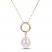 Cultured Pearl Necklace 14K Yellow Gold 18"