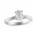 Diamond Solitaire Engagement Ring 1 ct tw Oval-cut 14K White Gold