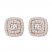 Diamond Earrings 1/3 ct tw Round-cut 10K Rose Gold
