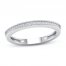 Diamond Wedding Band 1/15 ct tw Round-cut 10K White Gold