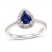 Le Vian Sapphire Ring 3/8 ct tw Diamonds 14K Vanilla Gold