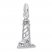 Lighthouse Charm Sterling Silver