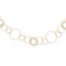 Circle Link Necklace 14K Yellow Gold 18" Length