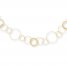 Circle Link Necklace 14K Yellow Gold 18" Length