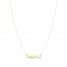 Mama Script Necklace 10K Yellow Gold 18"