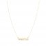 Mama Script Necklace 10K Yellow Gold 18"