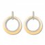 Diamond Front-Facing Hoop Earrings 1/2 ct tw 10K Yellow Gold