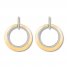 Diamond Front-Facing Hoop Earrings 1/2 ct tw 10K Yellow Gold