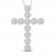 Diamond Cross Necklace 1 ct tw 10K White Gold