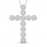 Diamond Cross Necklace 1 ct tw 10K White Gold