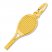 Tennis Racquet Charm 14K Yellow Gold