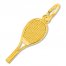 Tennis Racquet Charm 14K Yellow Gold