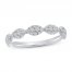 Diamond Anniversary Band 1/3 ct tw 10K White Gold