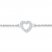 Heart Anklet 1/20 ct tw Diamonds Sterling Silver