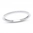 Diamond Wedding Band 1/20 ct tw Round-cut 10K White Gold