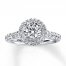 Radiant Reflections Diamond Engagement Ring 1-1/4 cttw 14K Gold