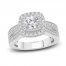 Diamond Engagement Ring 1-1/4 ct tw Round-cut 14K White Gold