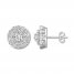 Diamond Earrings 1 ct tw Round-cut 14K White Gold