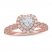 Neil Lane Diamond Engagement Ring 3/4 ct tw Heart/Round 14K Two-Tone Gold