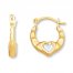 Children's Hoop Earrings 14K Two-Tone Gold