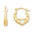 Children's Hoop Earrings 14K Two-Tone Gold