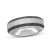 Neil Lane Men's Black Diamond Wedding Band 1/2 ct tw Round-Cut 14K White Gold