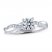 THE LEO Ideal Cut Diamond Engagement Ring 7/8 ct tw 14K White Gold
