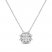 Sparks of Love Diamond Necklace 1/4 ct tw Round/Baguette Sterling Silver 18"