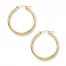 Hoop Earrings 14K Yellow Gold 25mm