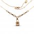 Le Vian Nude Palette Morganite Necklace 3/4 ct tw Diamonds 14K Strawberry Gold
