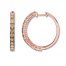 Le Vian Ombre Hoop Earrings 2 cttw Diamonds 14K Strawberry Gold