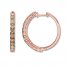 Le Vian Ombre Hoop Earrings 2 cttw Diamonds 14K Strawberry Gold