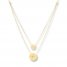 Shipwheel & Compass Layered Necklace 14K Yellow Gold