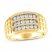 Men's Diamond Wedding Band 3/4 ct tw 10K Yellow Gold