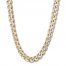 Men's Curb Chain Necklace Stainless Steel/Yellow Ion-Plated 30"