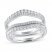Diamond Enhancer Ring 5/8 ct tw 14K White Gold