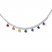 Multi-Color Stone Necklace Sterling Silver