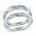 Leo Diamond Enhancer Band 3/8 ct tw Round-cut 14K White Gold