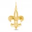 Fleur-de-Lis Charm 14K Yellow Gold