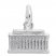 Lincoln Memorial Charm Sterling Silver