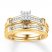 Diamond Bridal Set 1/5 ct tw Round-cut 10K Yellow Gold