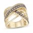 Le Vian Diamond Anniversary Ring 1 ct tw 14K Honey Gold
